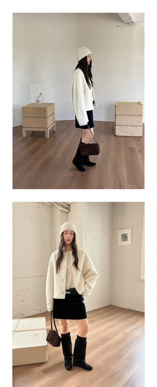 single-breasted wool coat