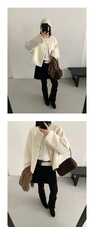single-breasted wool coat