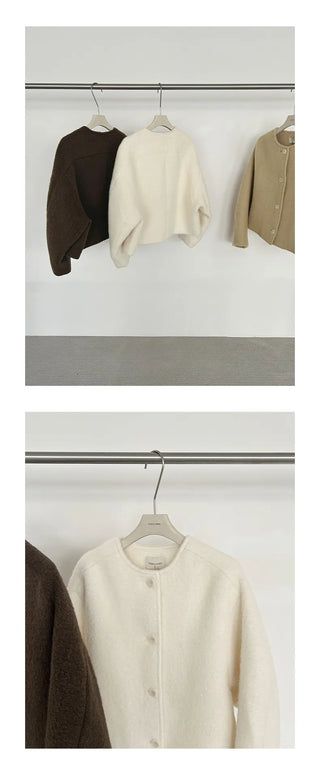 single-breasted wool coat