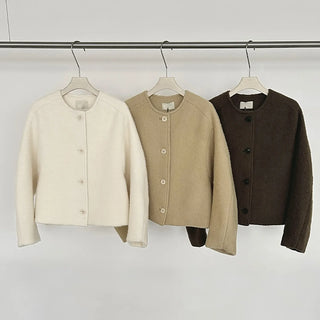 single-breasted wool coat