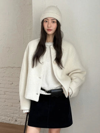 single-breasted wool coat