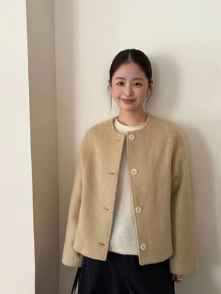 single-breasted wool coat