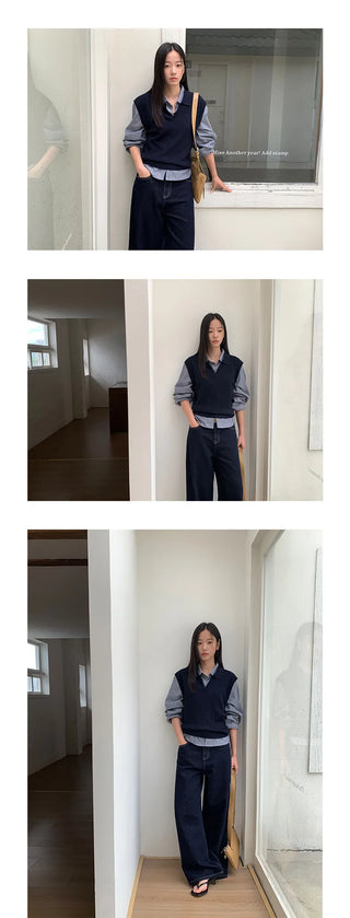 striped cardigan shirt