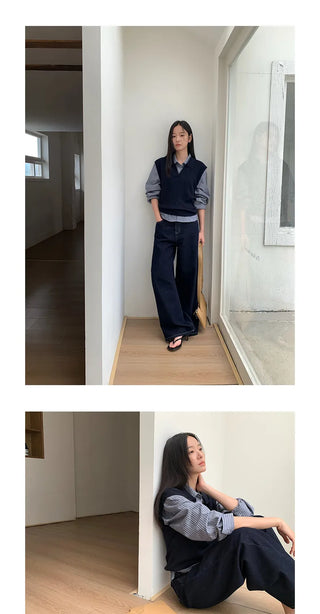 striped cardigan shirt