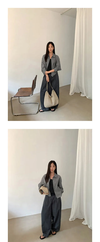 striped cardigan shirt