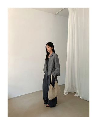 striped cardigan shirt