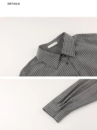 striped cardigan shirt