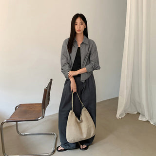 striped cardigan shirt