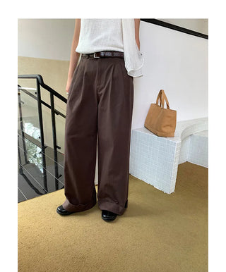 belt wide pants