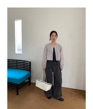 belt wide pants
