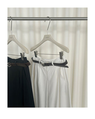 belt wide pants