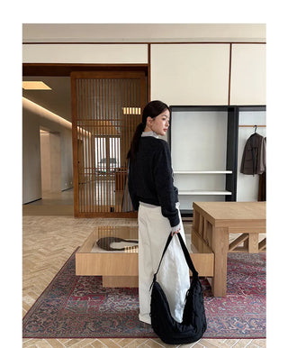 diamond knit cardigan