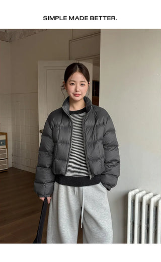 drawstring short coat