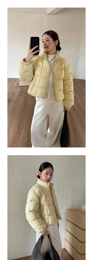 drawstring short coat