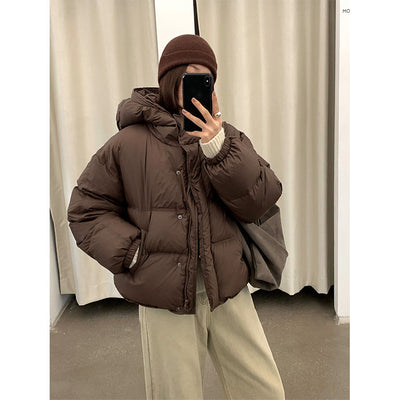 hooded down jacket