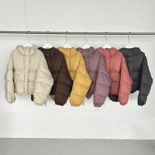 hooded down jacket