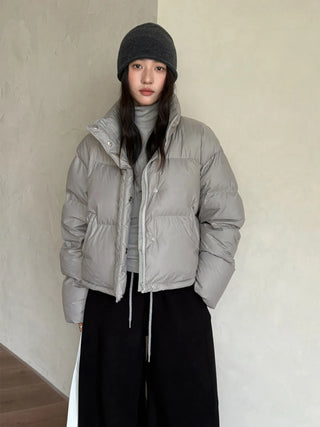 hooded puffer jacket