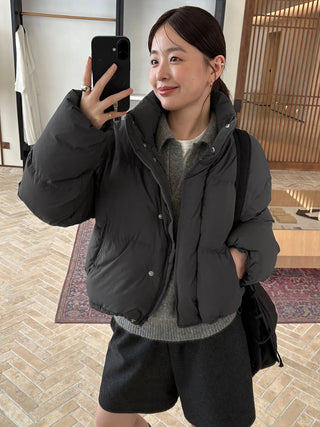 hooded puffer jacket