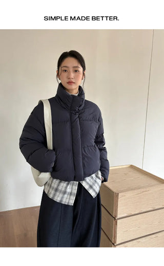 hooded puffer jacket