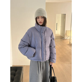 hooded puffer jacket
