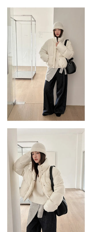 hooded puffer jacket