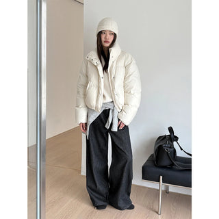 hooded puffer jacket