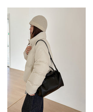 hooded puffer jacket