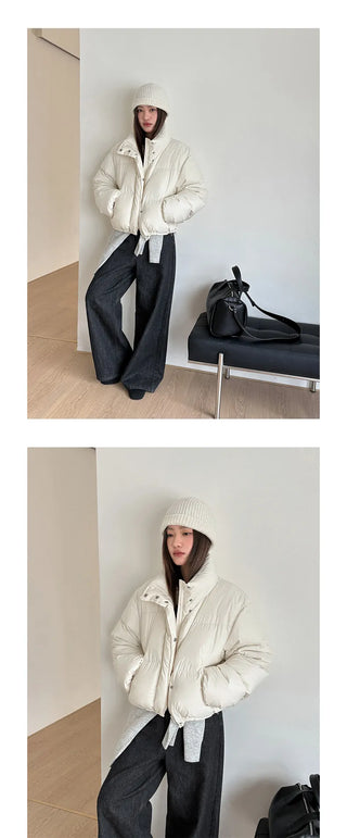 hooded puffer jacket