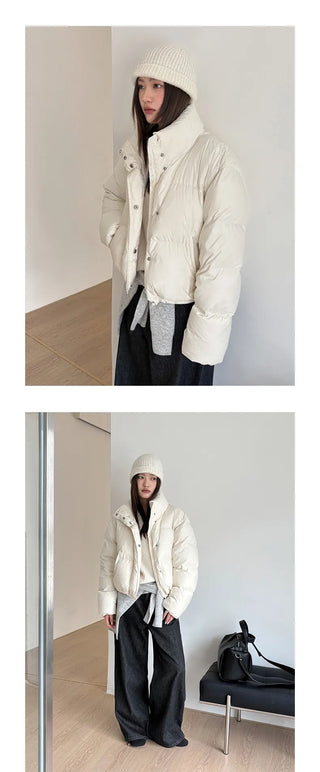 hooded puffer jacket