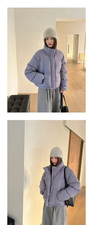 hooded puffer jacket