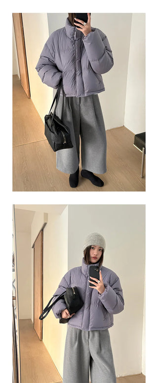 hooded puffer jacket