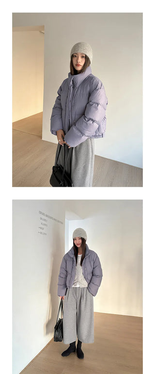 hooded puffer jacket