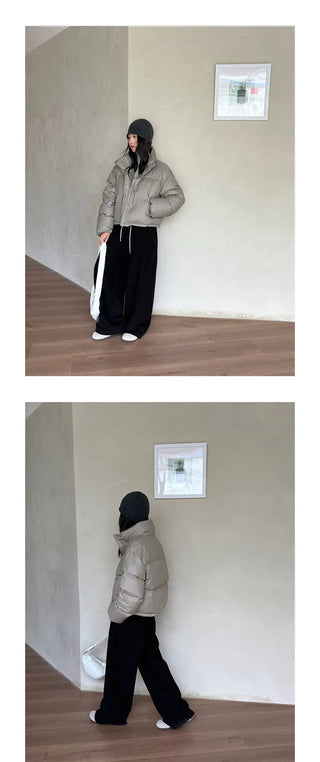 hooded puffer jacket