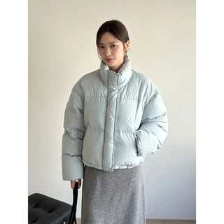 hooded puffer jacket