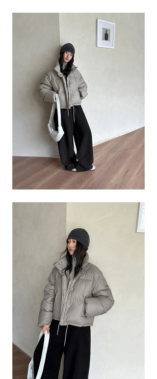 hooded puffer jacket