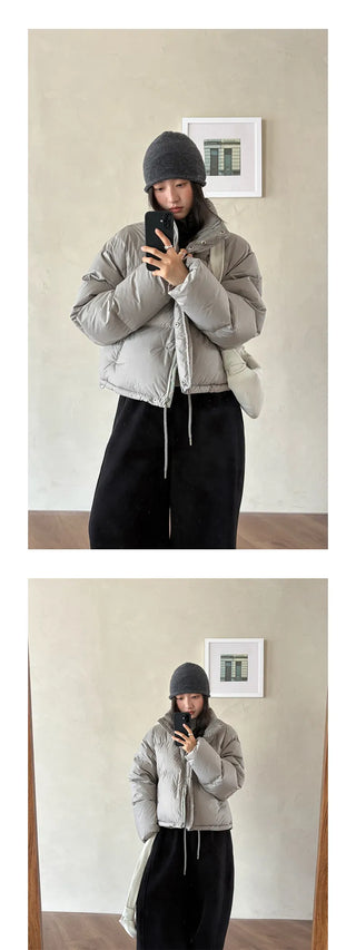 hooded puffer jacket