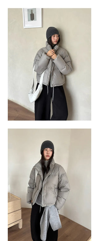 hooded puffer jacket