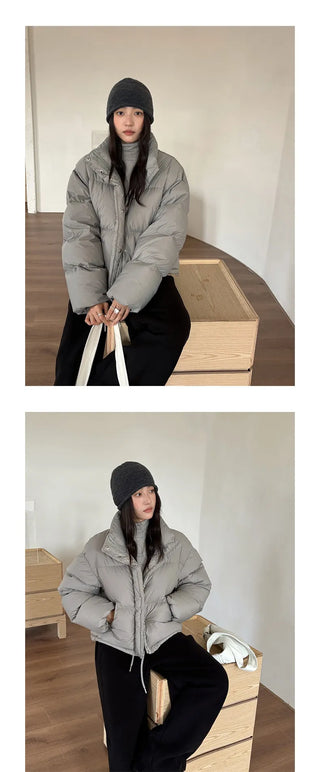 hooded puffer jacket