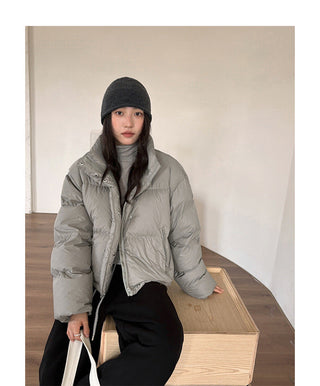 hooded puffer jacket