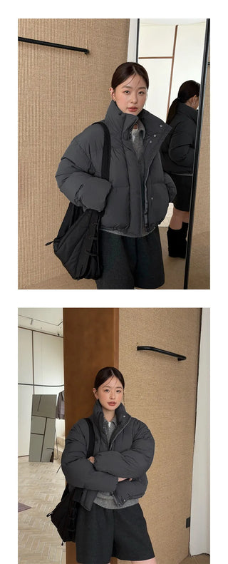 hooded puffer jacket