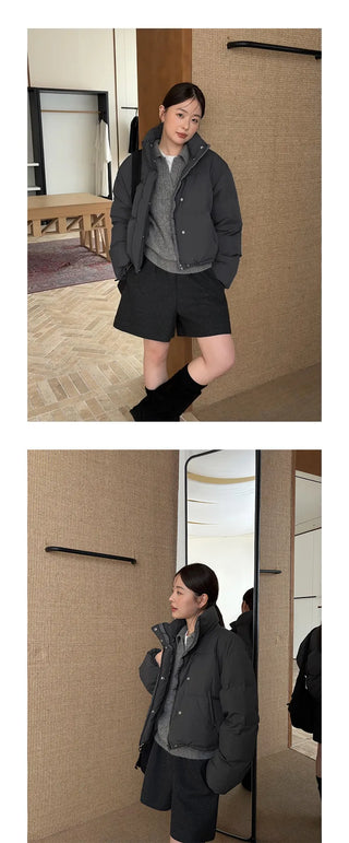 hooded puffer jacket