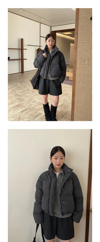 hooded puffer jacket