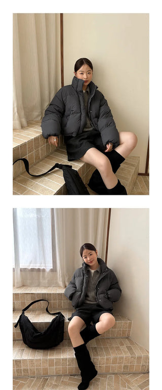 hooded puffer jacket