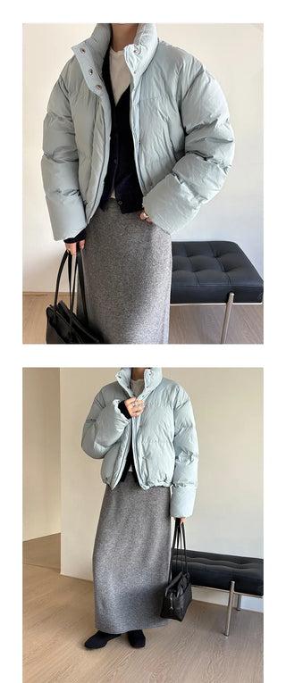 hooded puffer jacket