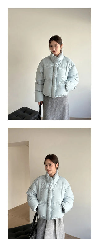 hooded puffer jacket