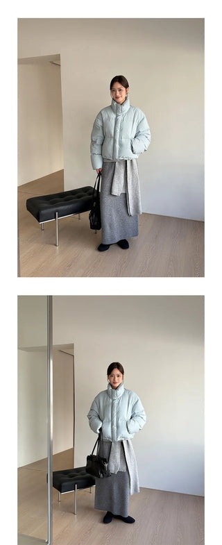 hooded puffer jacket