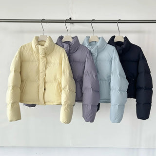 hooded puffer jacket