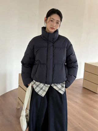 hooded puffer jacket