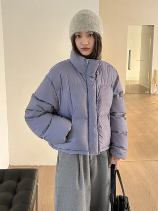 hooded puffer jacket