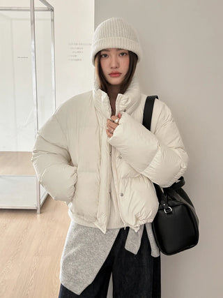 hooded puffer jacket